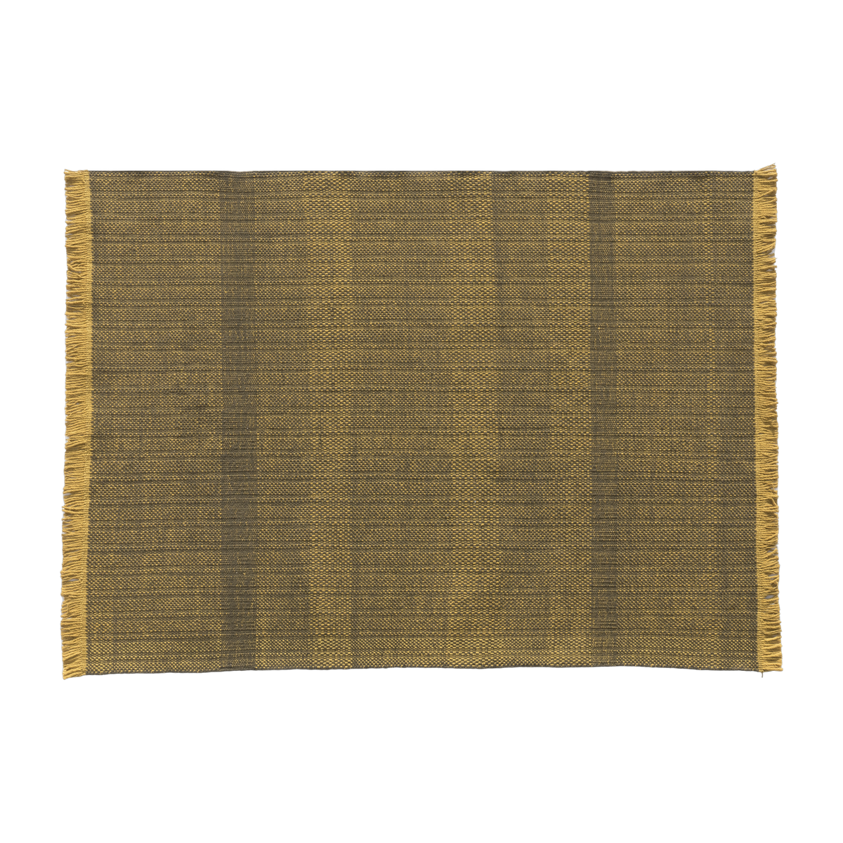 Outdoor alfombra rectangular dhurrie tejida a mano à la mostaza 170x200 cm Tres - Nanimarquina