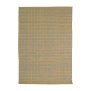 Rectangular outdoor rug dhurrie woven à la gray/orange 250x350 cm Tiles - Nanimarquina