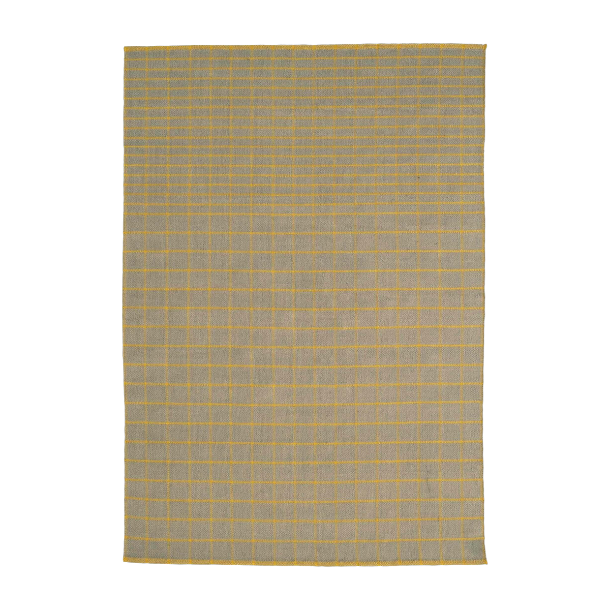 Rectangular outdoor rug dhurrie woven à la gray/orange 200x300 cm Tiles - Nanimarquina