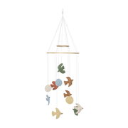Mobile oiseaux en coton multicolor 100x37cm Swif - Ferm living