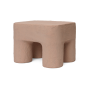 Rosafarbener Hocker aus Baumwolle Podo -. Ferm living