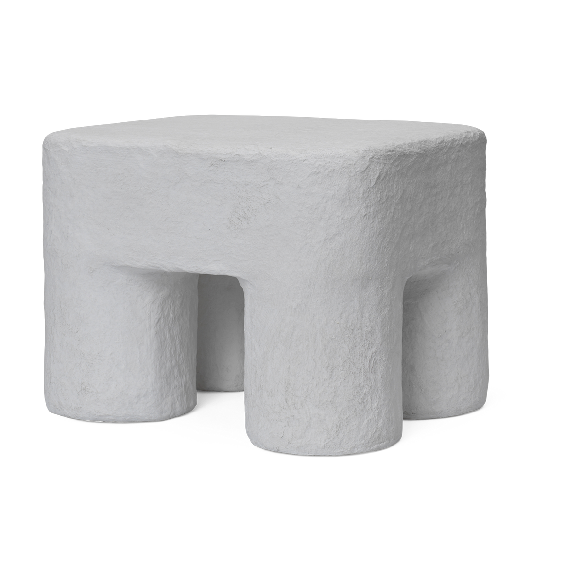Podo white cotton stool - Ferm living