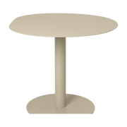 ronde steel cashmere dining table 88x72cm Pond - Ferm living