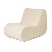 Mittelmodul aus weißem Bouclé Rouli -. Ferm living