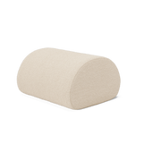 Pouf d'extérieur en bouclettes blanches Rouli - Ferm living