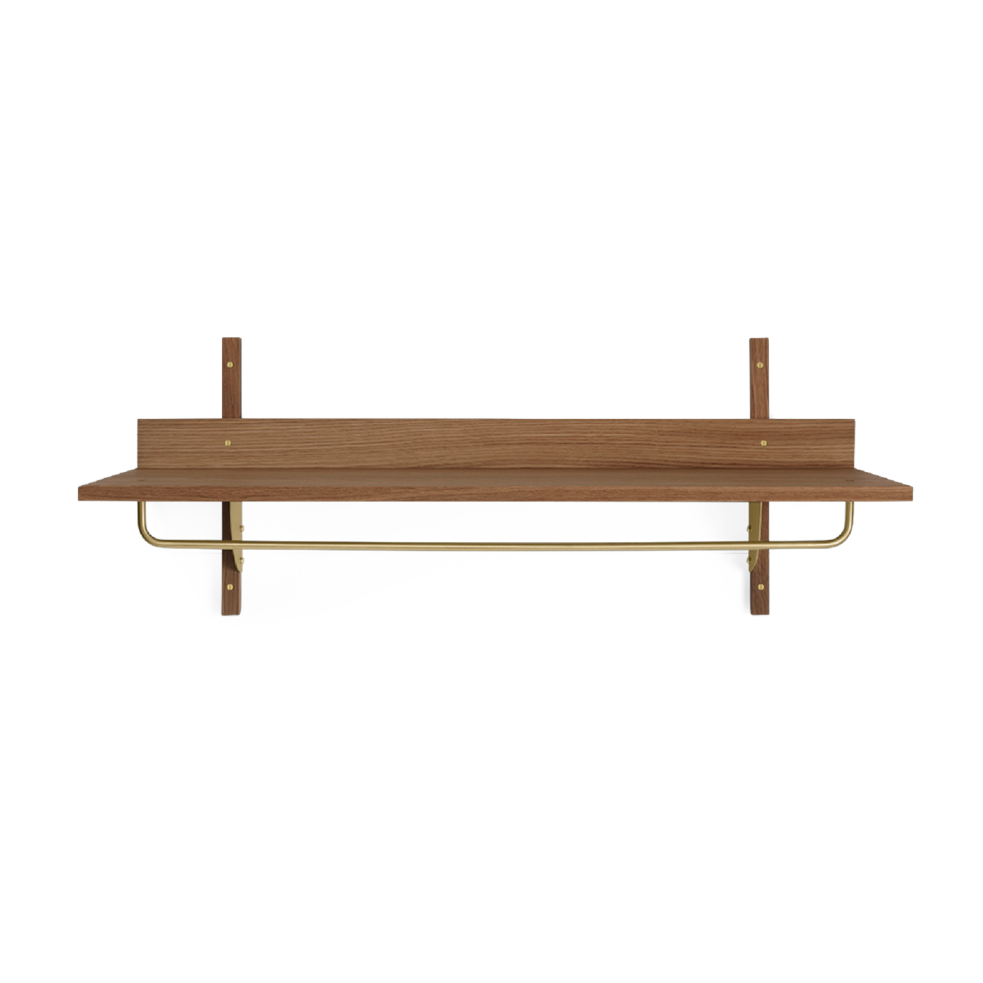 Porte-manteaux murale en chêne foncé 37cm Sector - Ferm living