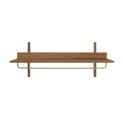 Dark oak wall shelf 37cm Sector - Ferm living