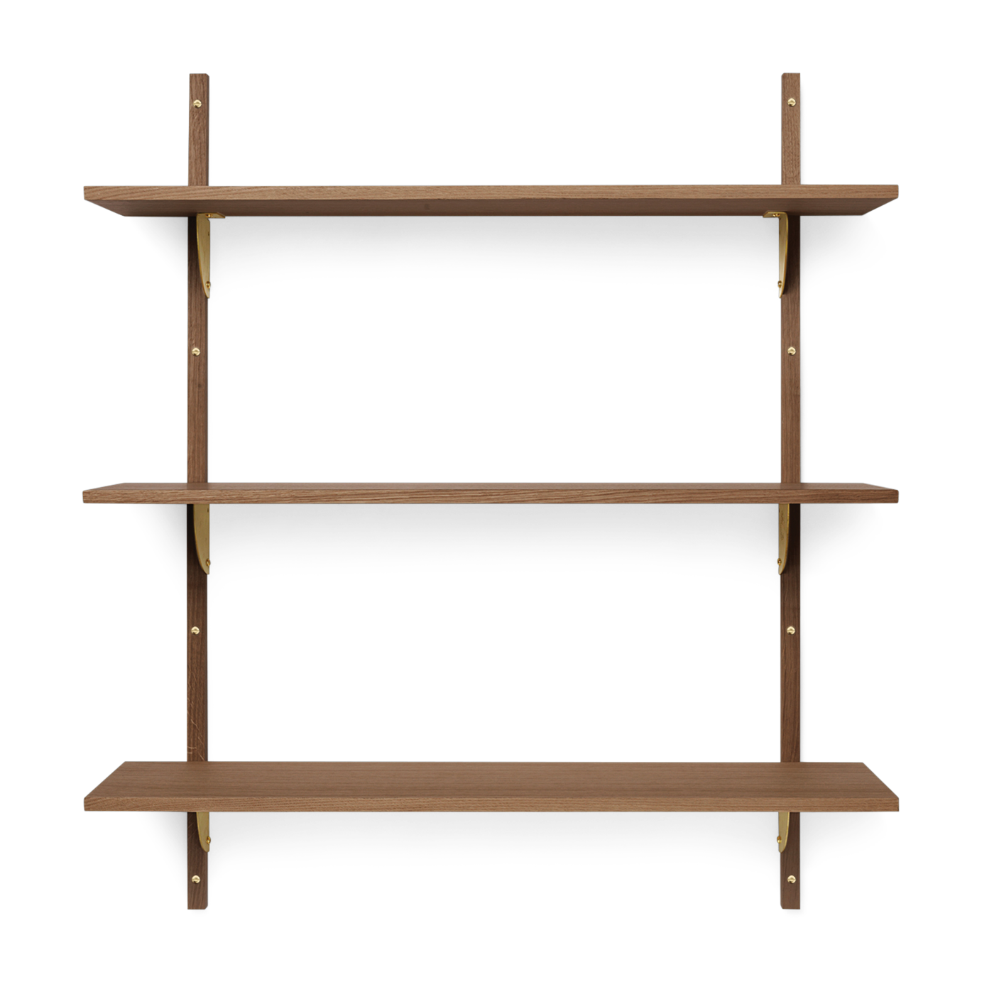 Triple étagère en chêne foncé 87cm Sector - Ferm living