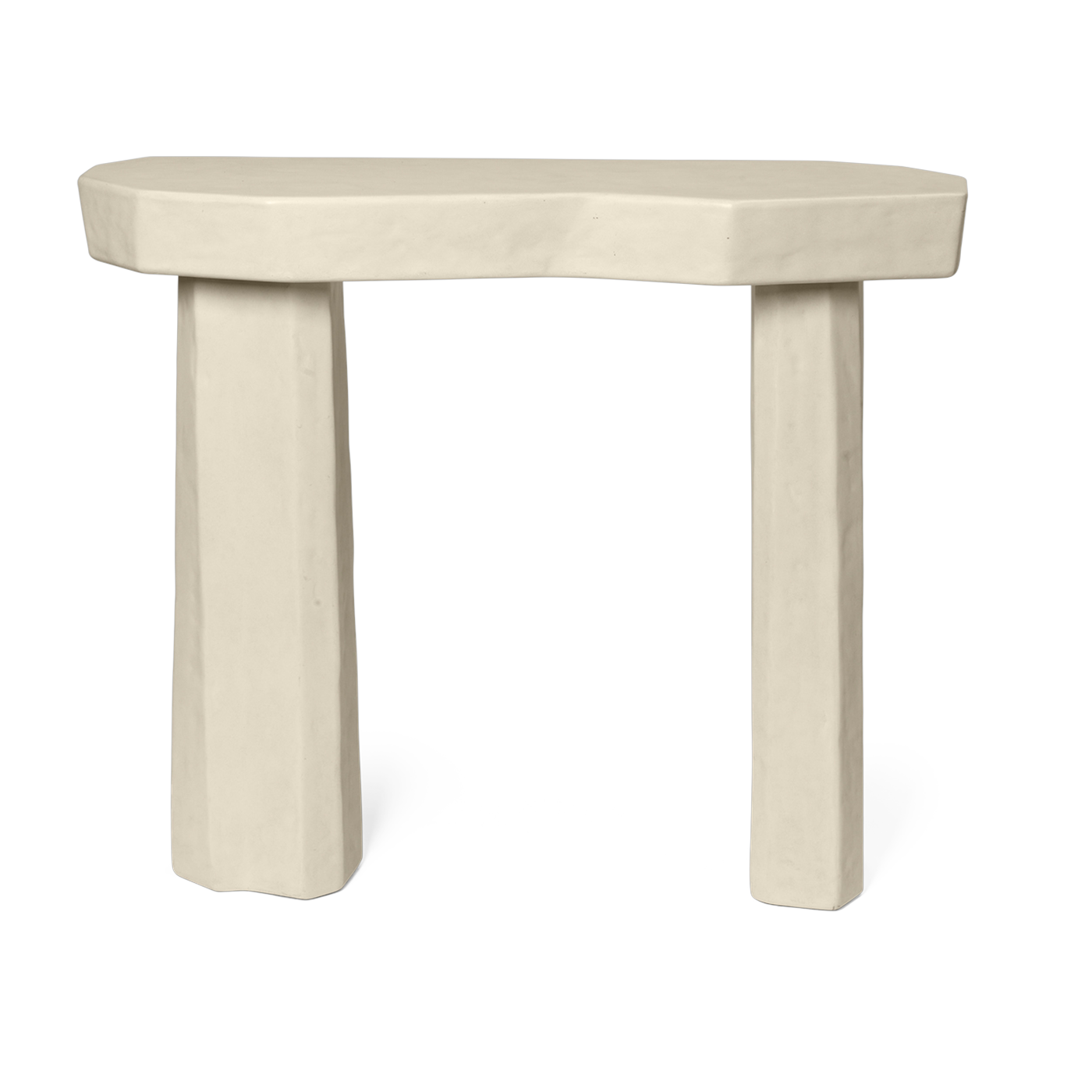Console organique en fibre de verre ivoire 85cm Staffa - Ferm living