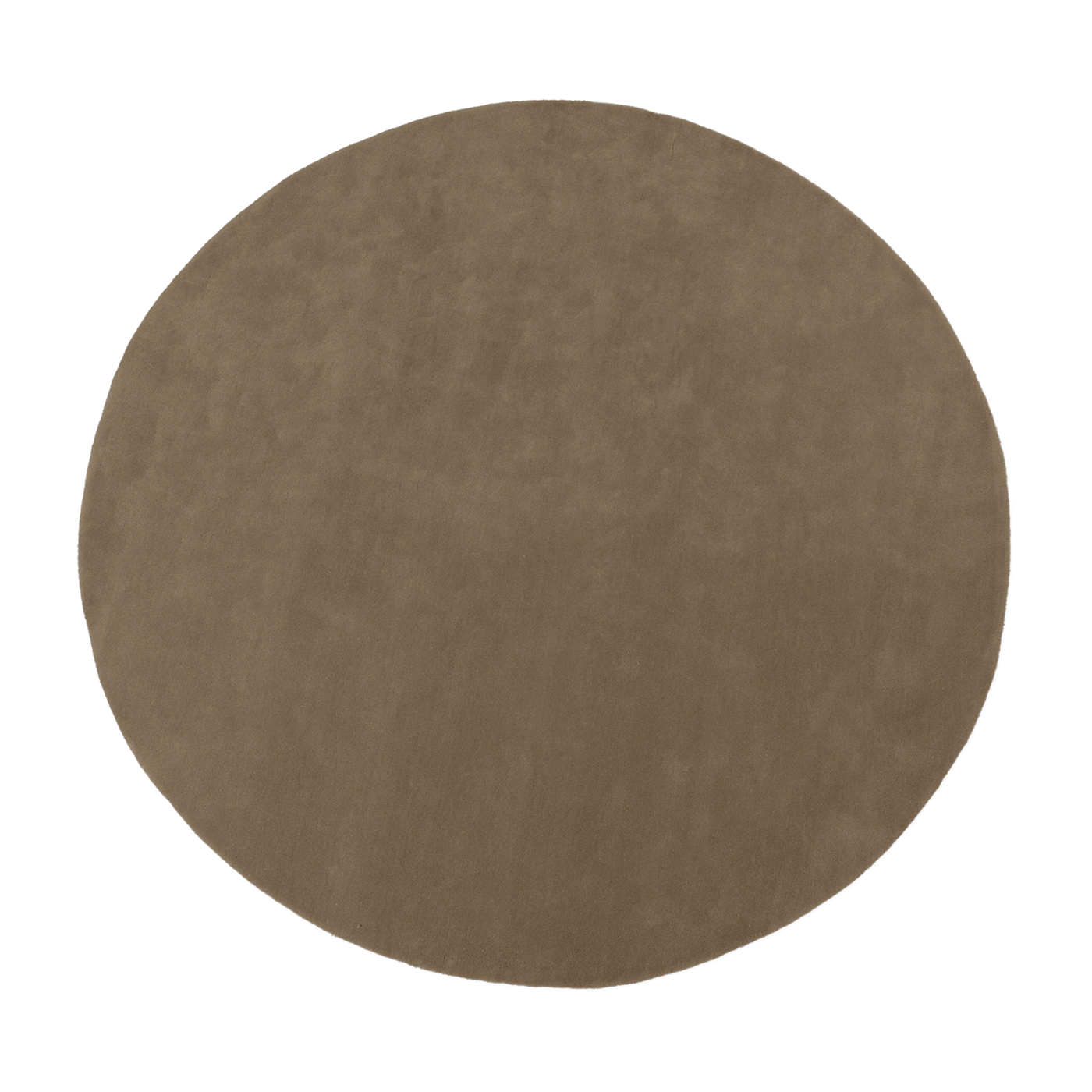 Tapis rond tufté en laine brun 240cm Stille - Ferm living