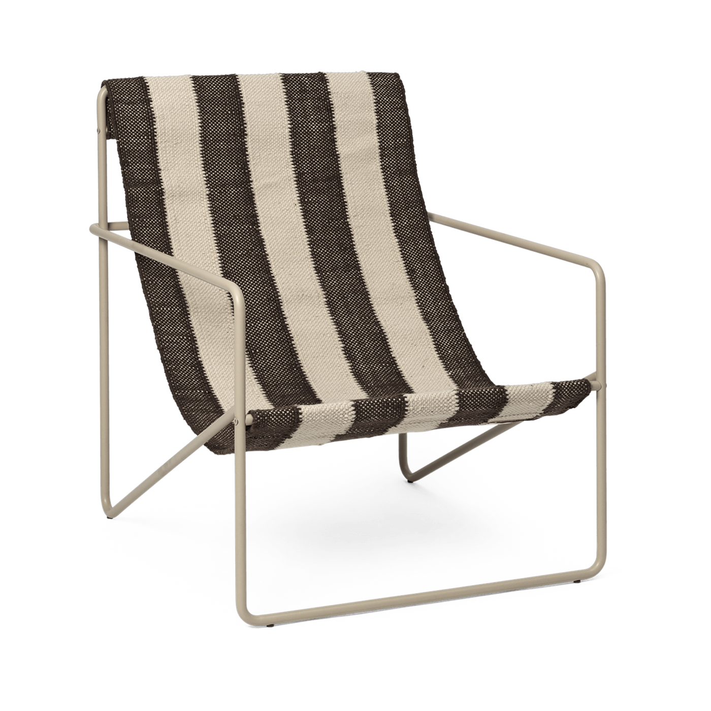 Chaise d'extérieur en métal cachemire et chocolat Desert - Ferm living