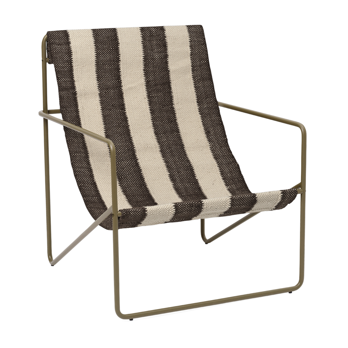 Chaise d'extérieur en métal olive et chocolat Desert - Ferm living