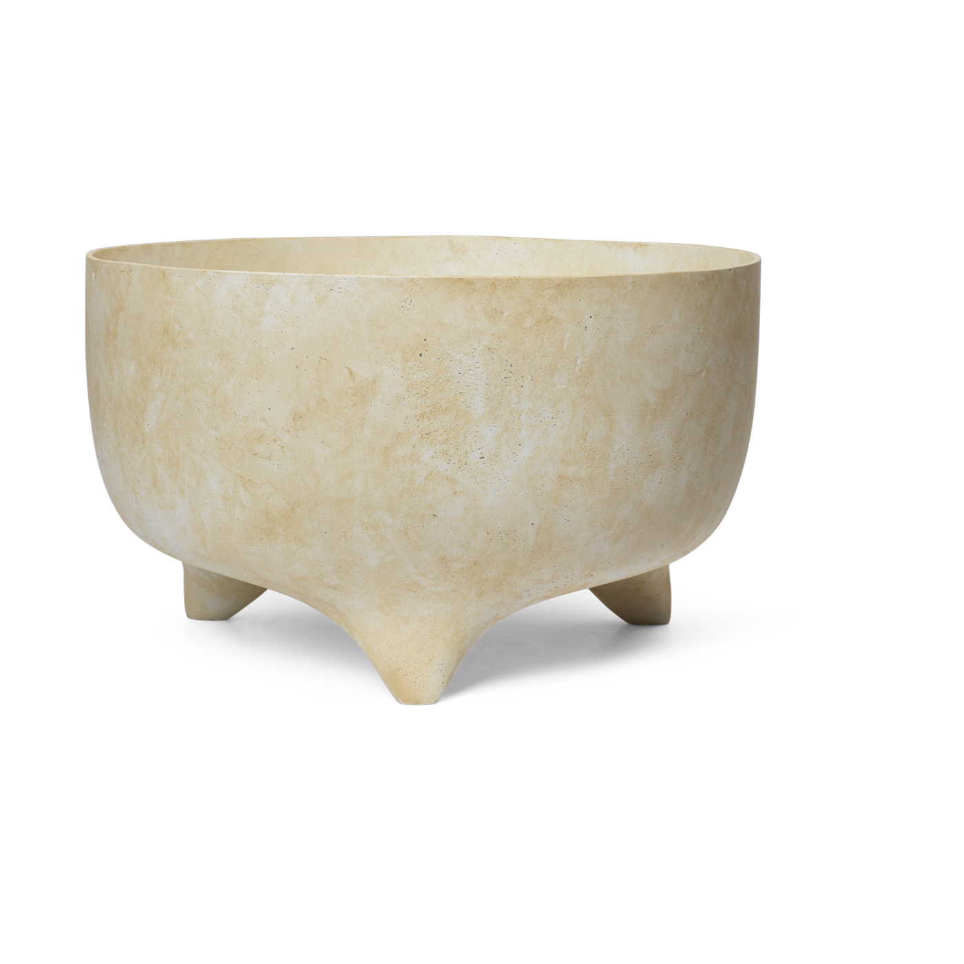 Topf aus Glasfaser weiß 26cm Evoke -. Ferm living
