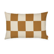 Cuscino rettangolare in cotone a quadretti arancioni 40x60cm Fold patchwork - Ferm living