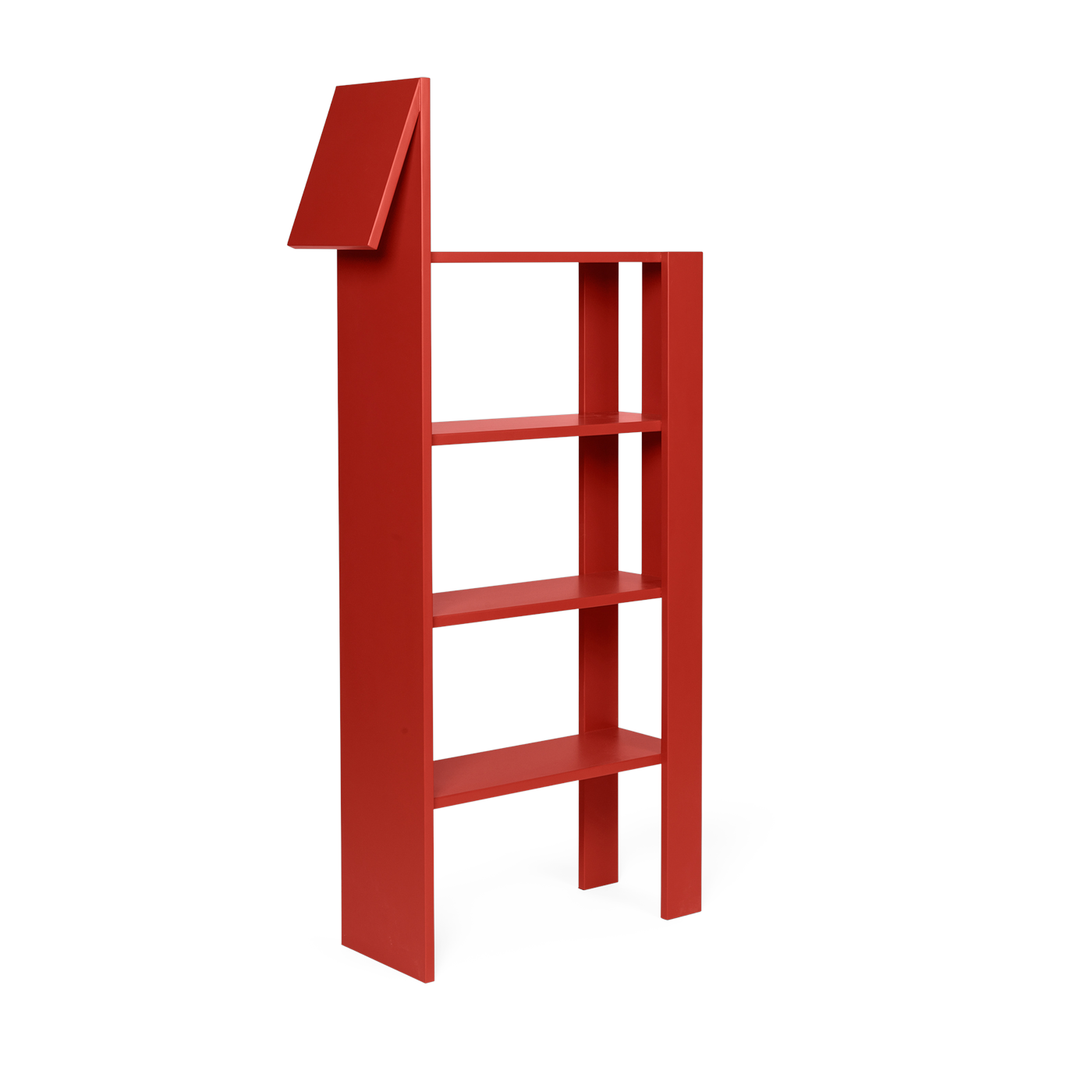 Giraphe red mdf bookcase - Ferm living