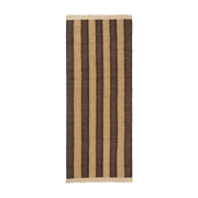 Brown recycled yarn rectangular rug 80x200cm Ives - Ferm living