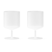2 Verres à vin givrés Ripple - Ferm Living