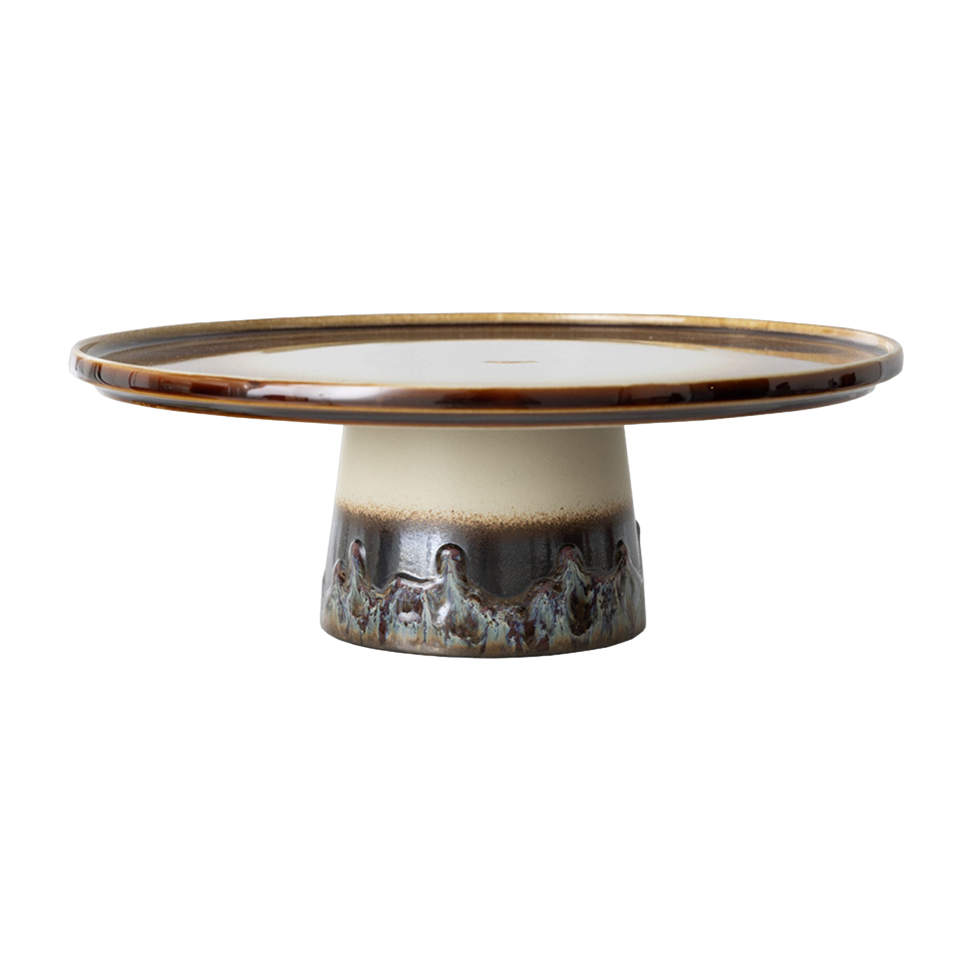Plateau en grès 26x9,5 cm Orbite Vaisselle 70's - HKliving