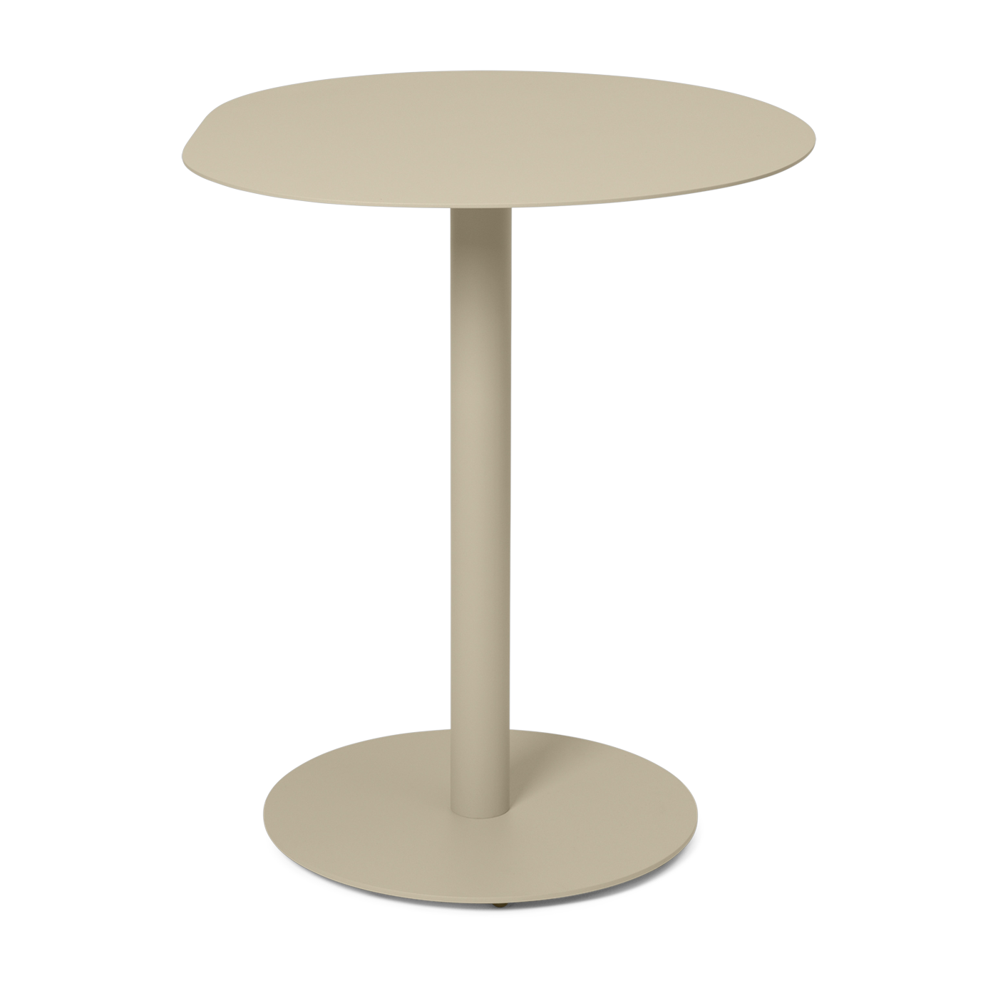 Table de bistro ronde en acier cachemire 64x72cm Pond - Ferm living