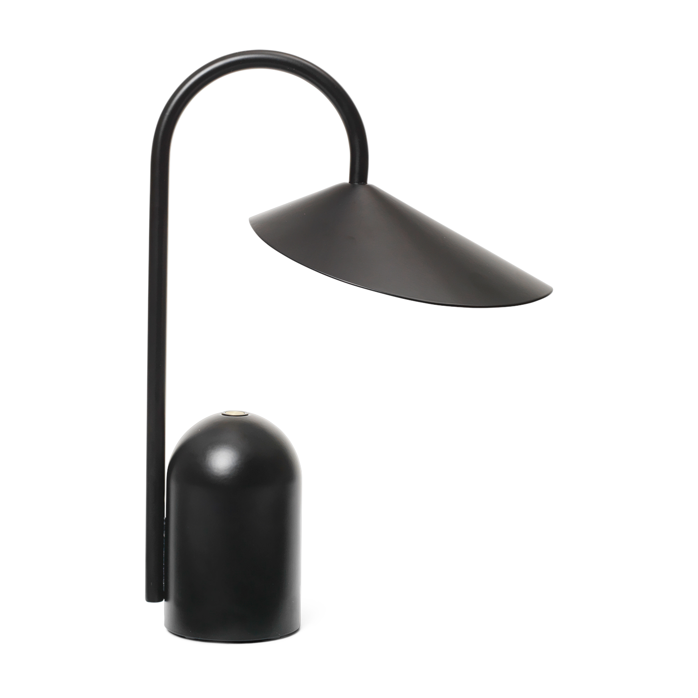 Arum portable black aluminum lamp - Ferm living