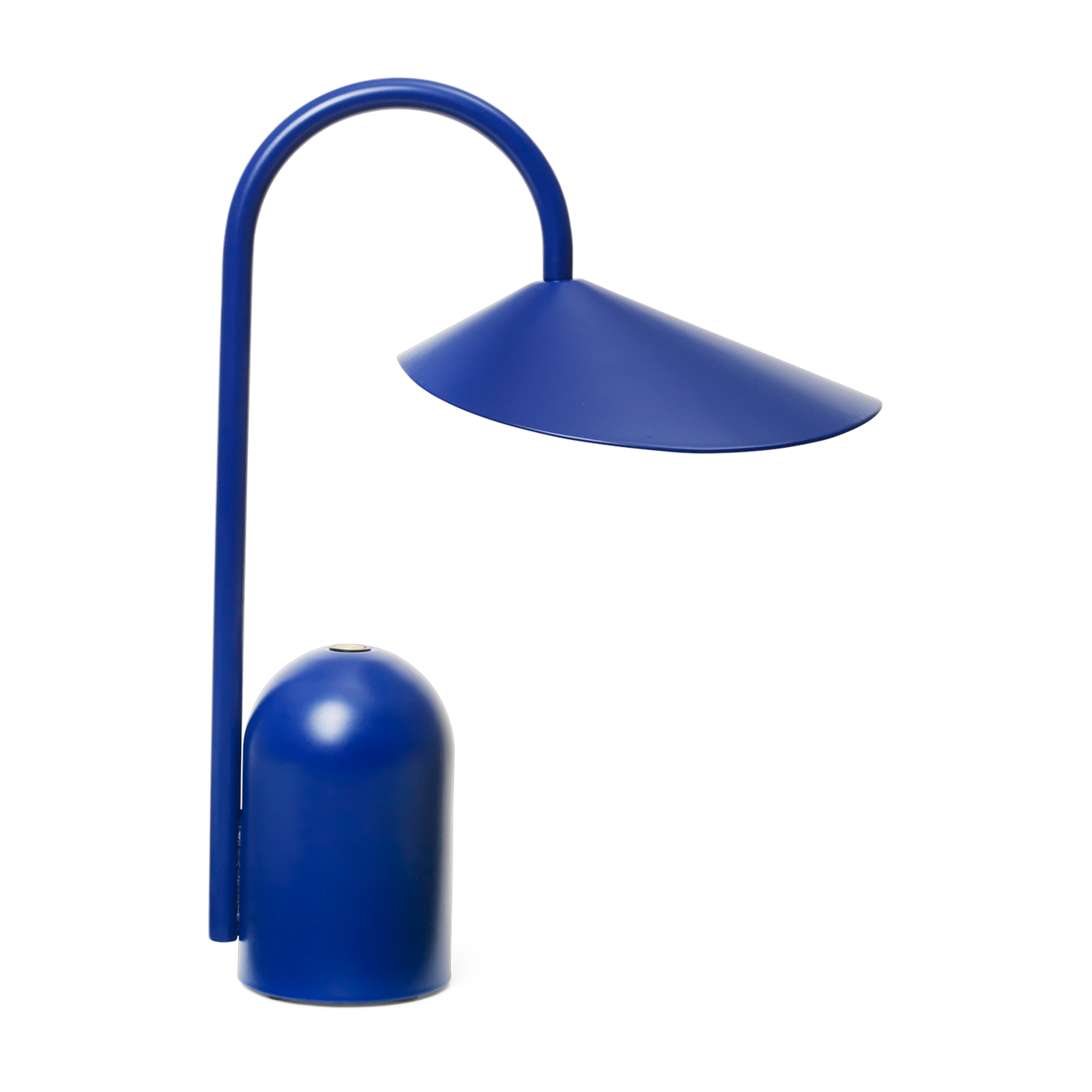 Arum bright blue aluminum portable lamp - Ferm living