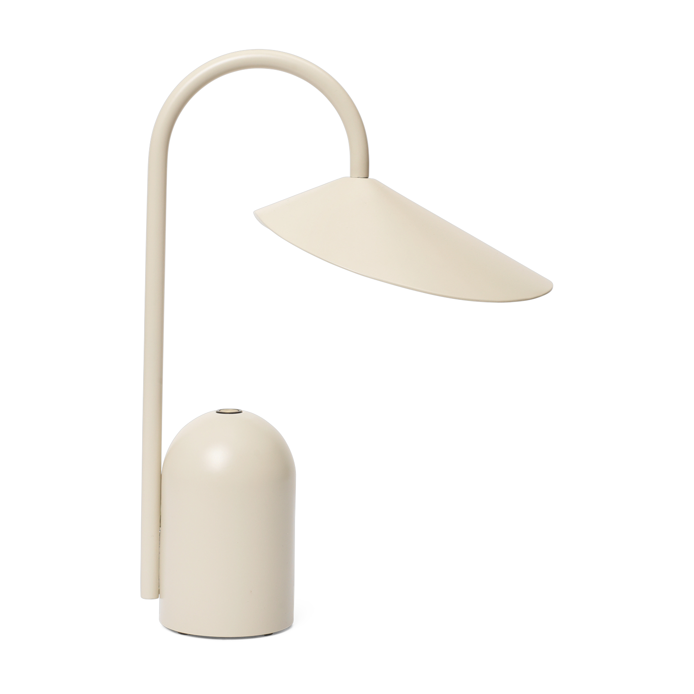 Lampe portable en aluminium blanc cachemire Arum - Ferm living