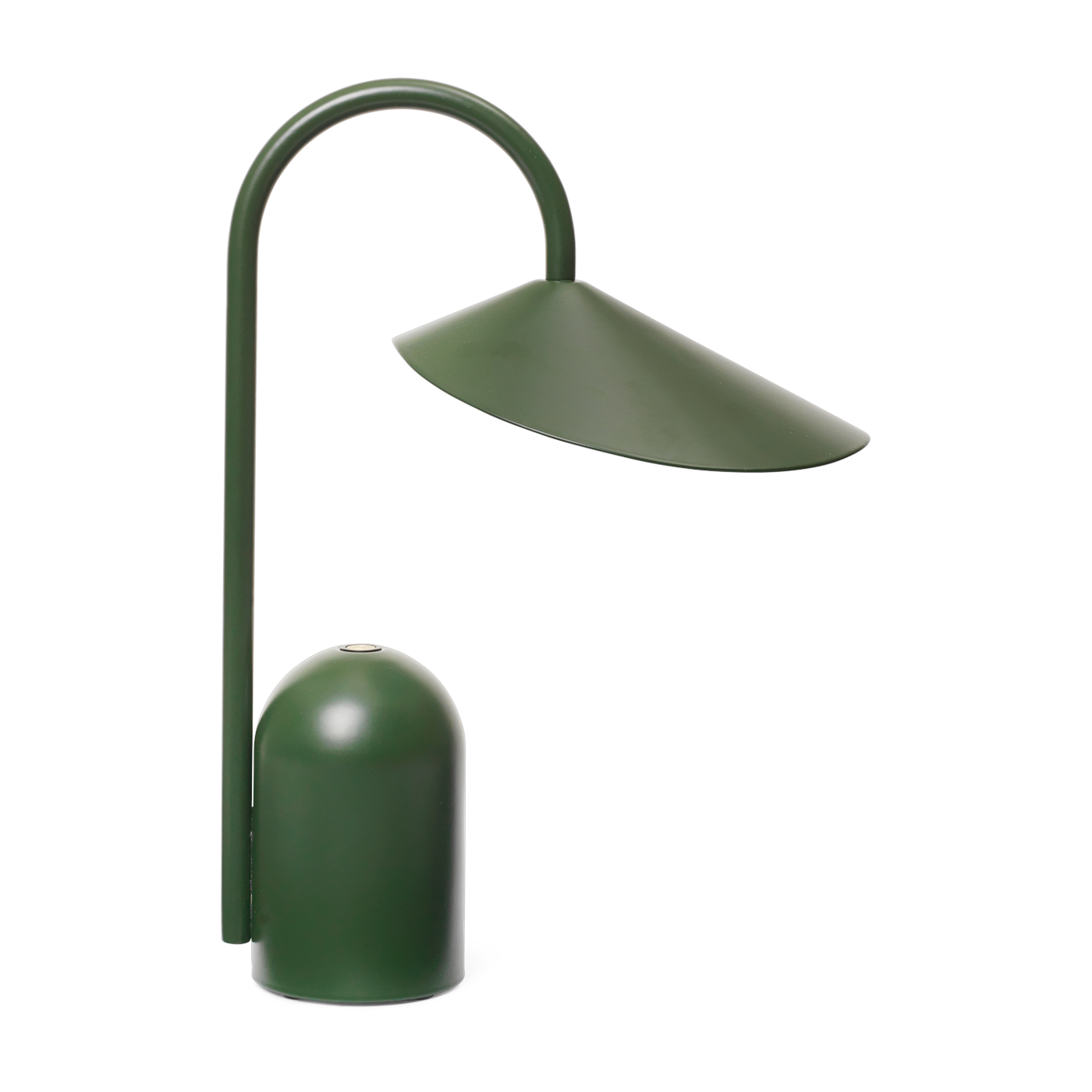 Arum portable lamp in dark green aluminum - Ferm living