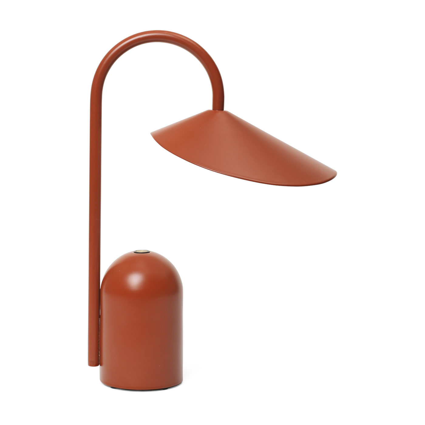 Arum portable red aluminum lamp - Ferm living
