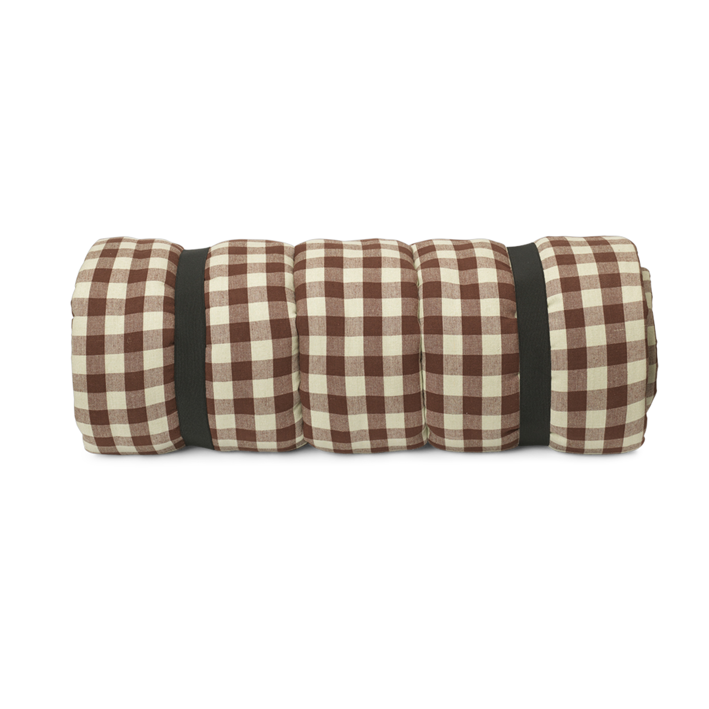 Bothy cinnamon check quilted mattress check - Ferm living