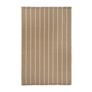 Rectangular striped wool carpet sand 200x140cm Calm kelim - Ferm living