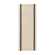 Rectangular striped wool carpet coffee 80x200cm Calm kelim - Ferm living