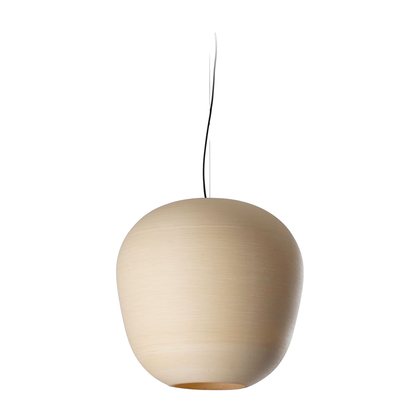Lampada a sospensione Tierra 52x50, 3 cm in bioplastica a base vegetale Faro Barcelona