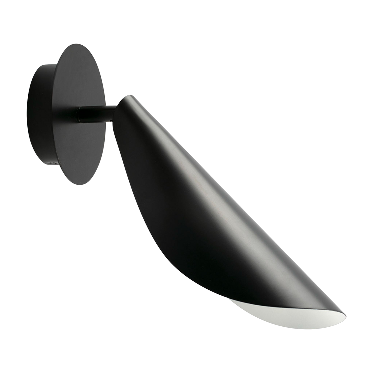 Applique murale en acier noir mat 29cm Liggera - Faro Barcelona
