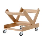Carro apilable con ruedas de roble Allwood - &tradition
