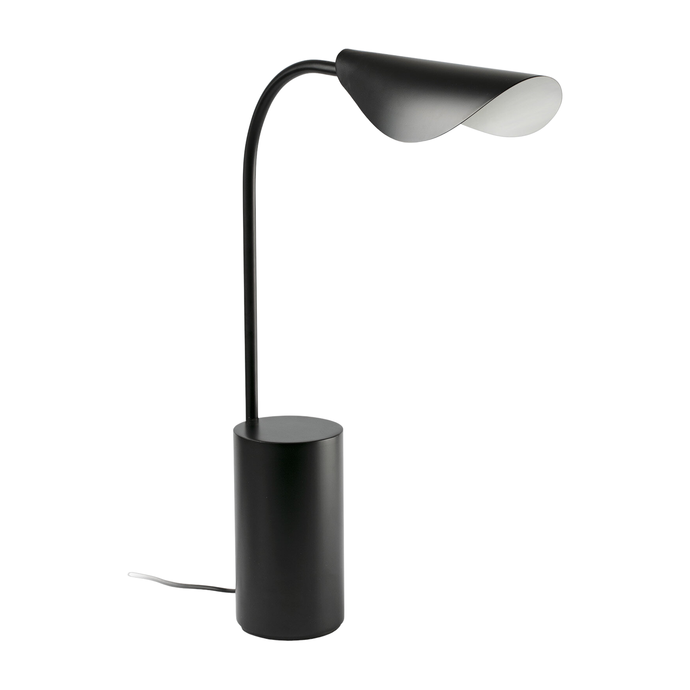 Lampe de table en acier noir mat 56x42cm Liggera - Faro Barcelona