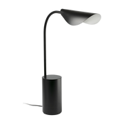 Lampe de table en acier noir mat 56x42cm Liggera - Faro Barcelona