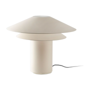 Steel and beige parchment table lamp 60x48. 5cm Shan - Faro Barcelona