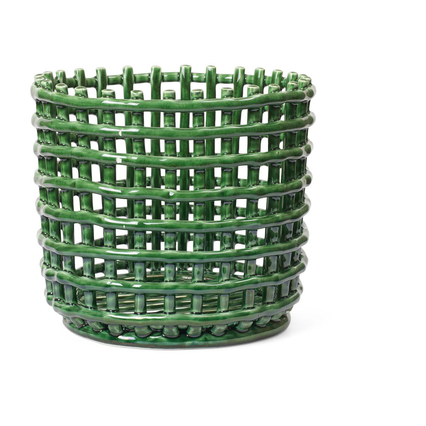 Cestino in ceramica verde 23, 5x21 cm Emerald - Ferm living