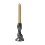 Gale 13cm blackened aluminum candleholder - Ferm living