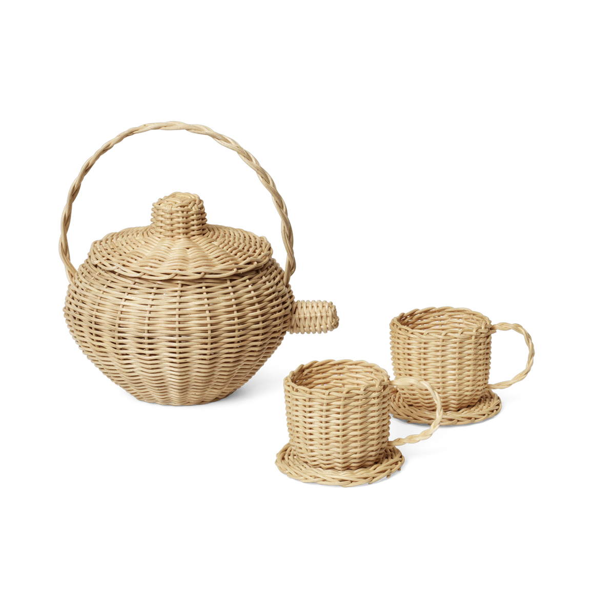 Set de thé enfant en rotin - Ferm living