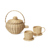 Children's tea set in rotin - Ferm living