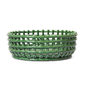 Grüner Keramikkorb 29x10cm Emerald -. Ferm living