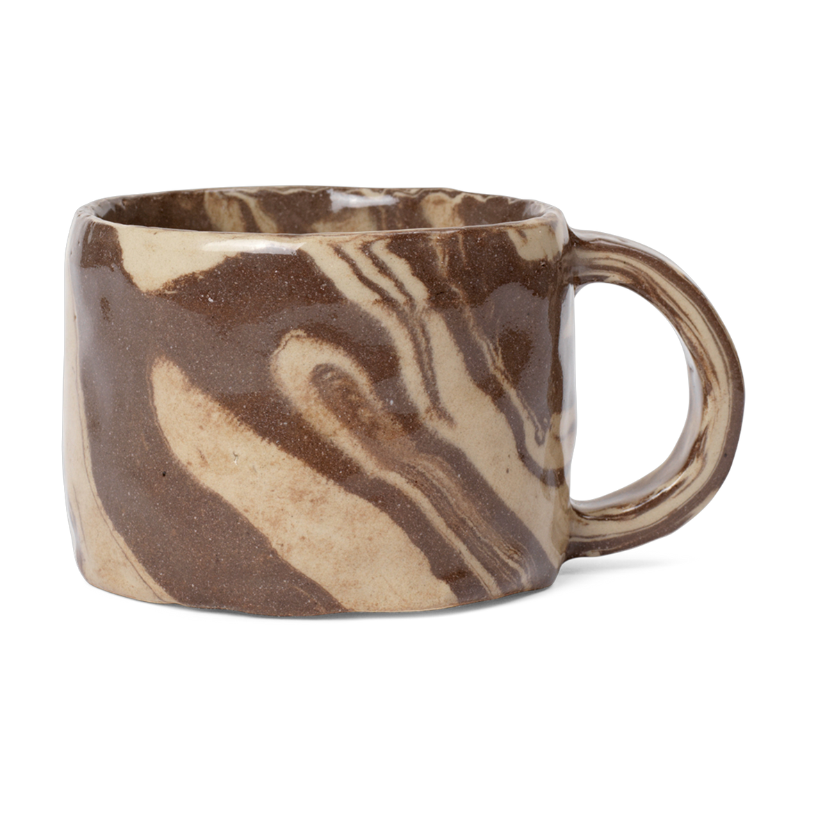 Ryu sandstone marbled mug 11x6. 3cm - Ferm living