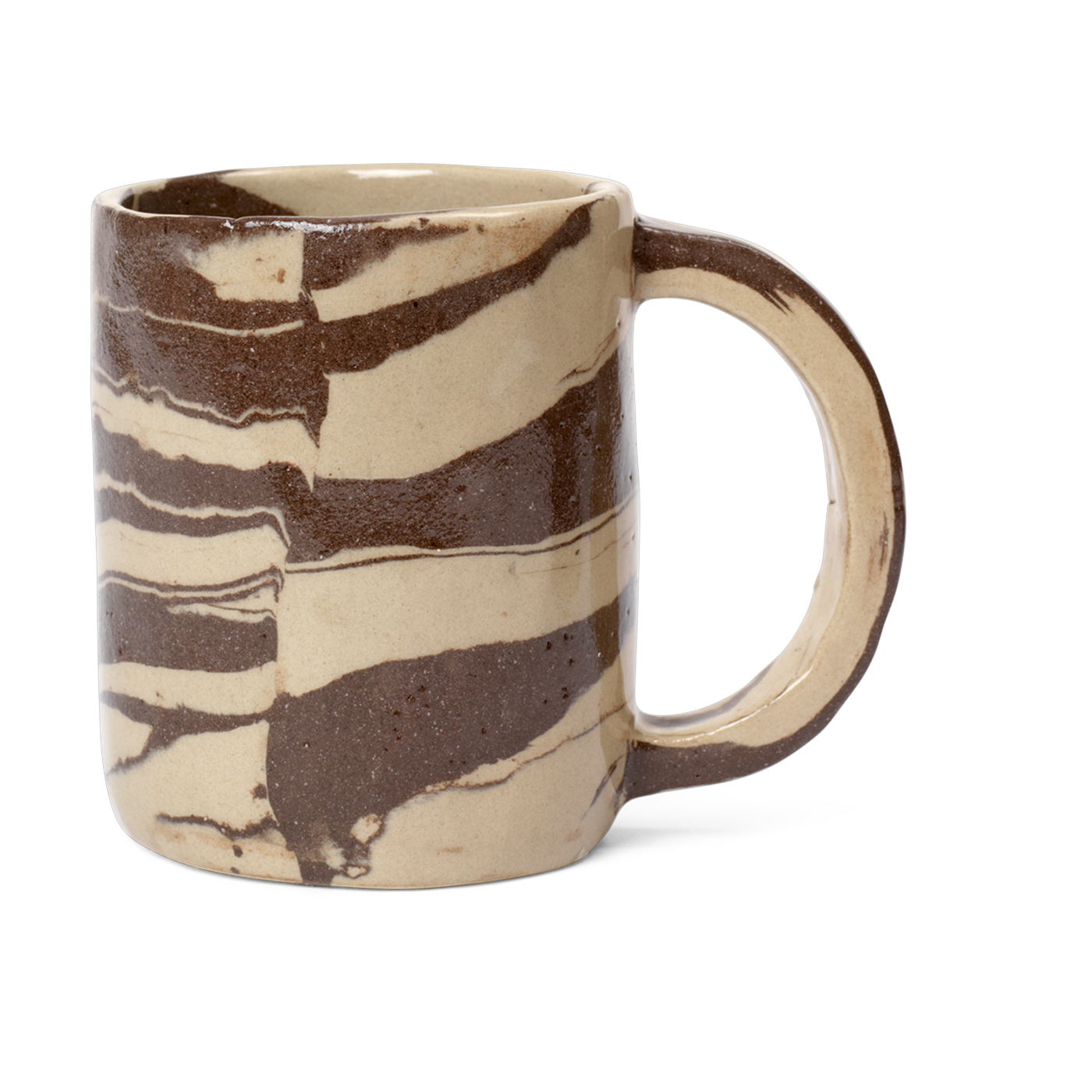 Ryu sandstone marbled mug 12x9. 5cm - Ferm living