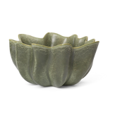Organic stoneware bowl dark sage 36cm Nium - Ferm living