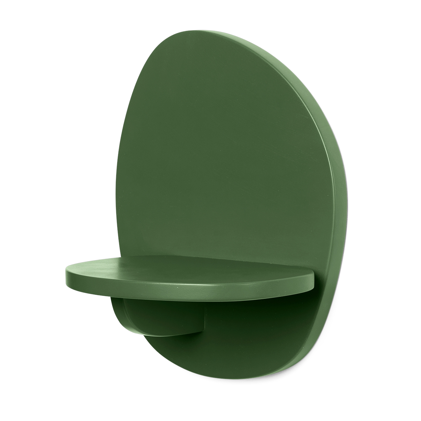 Etagère murale organique en mdf vert 25cm Pilu - Ferm living