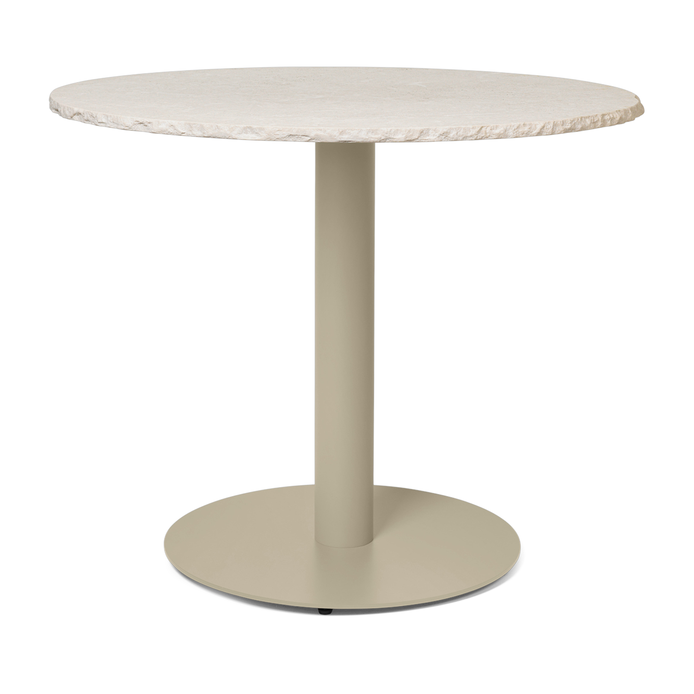 Esstisch ronde aus marbre Kaschmir 90x72cm Mineral - -. Ferm living