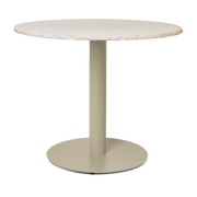 ronde dining table in marbre cashmere 90x72cm Mineral - Ferm living