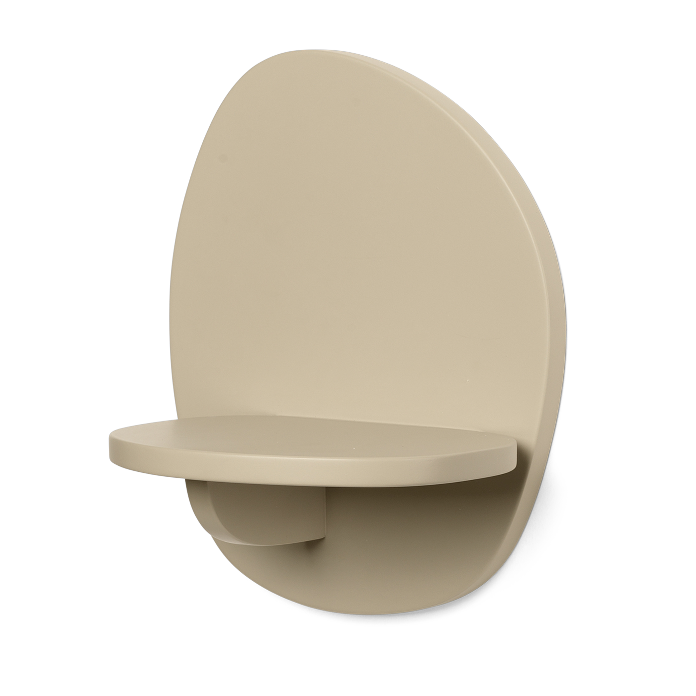 Etagère murale organique en mdf cachemire 25cm Pilu - Ferm living