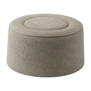 Puff de tela bouclé natural 78cm Praliné - Woud